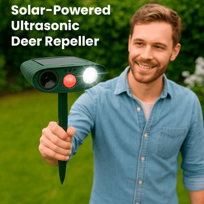 Solarbetriebener Ultraschall-Hirschvertreiber für den Garten