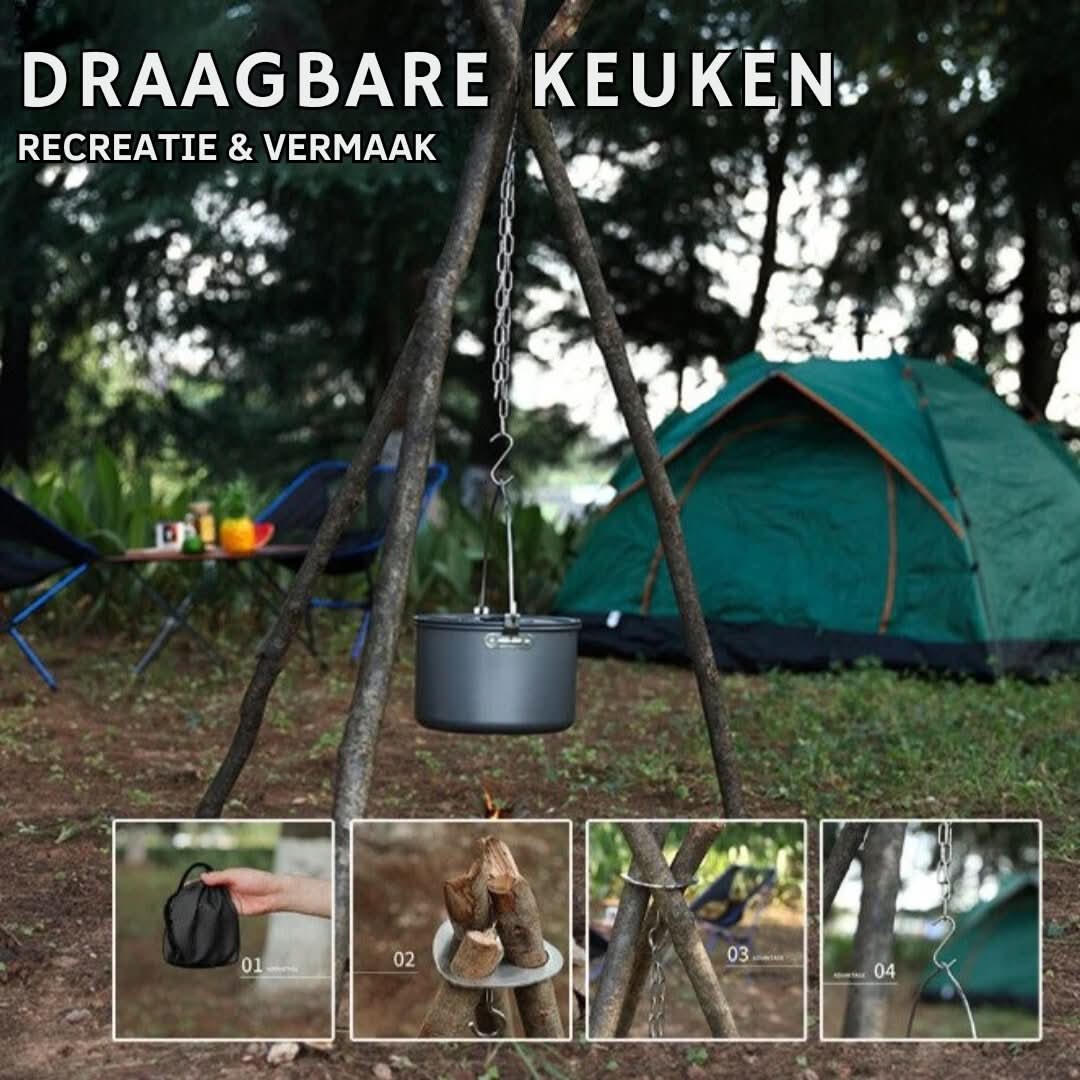 Pannenhouder | Draagbaar en om buiten op te hangen