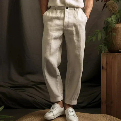 Men's Linen Casual Trousers – Lightweight Style for Summer Days