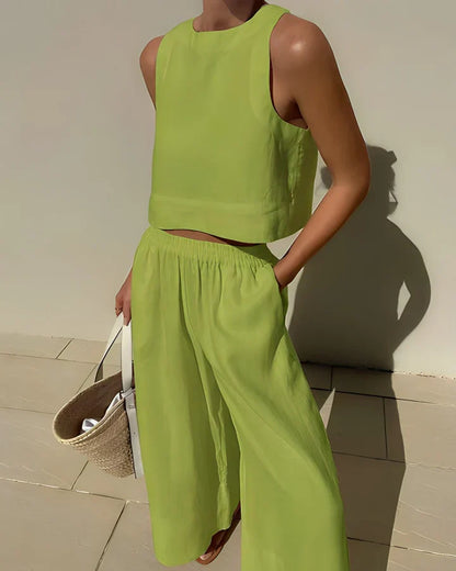 Loose, breathable summer clothing set for women - Paola