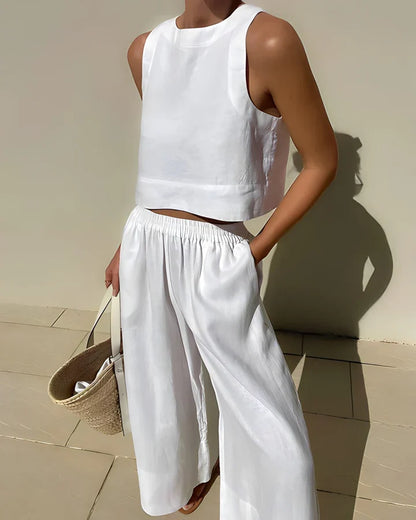 Loose, breathable summer clothing set for women - Paola