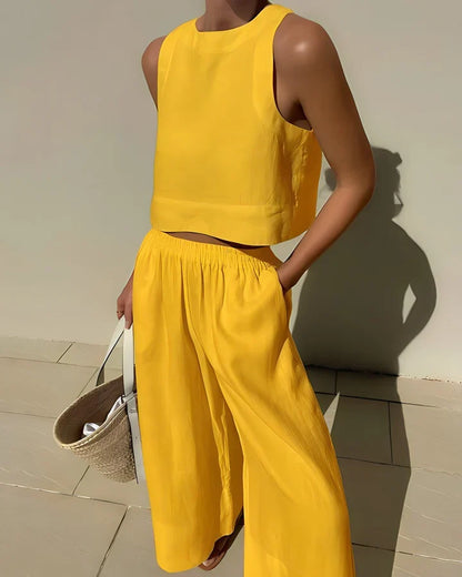 Loose, breathable summer clothing set for women - Paola