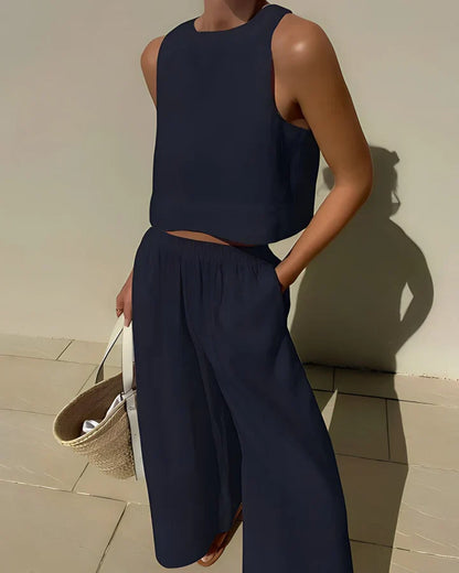 Loose, breathable summer clothing set for women - Paola
