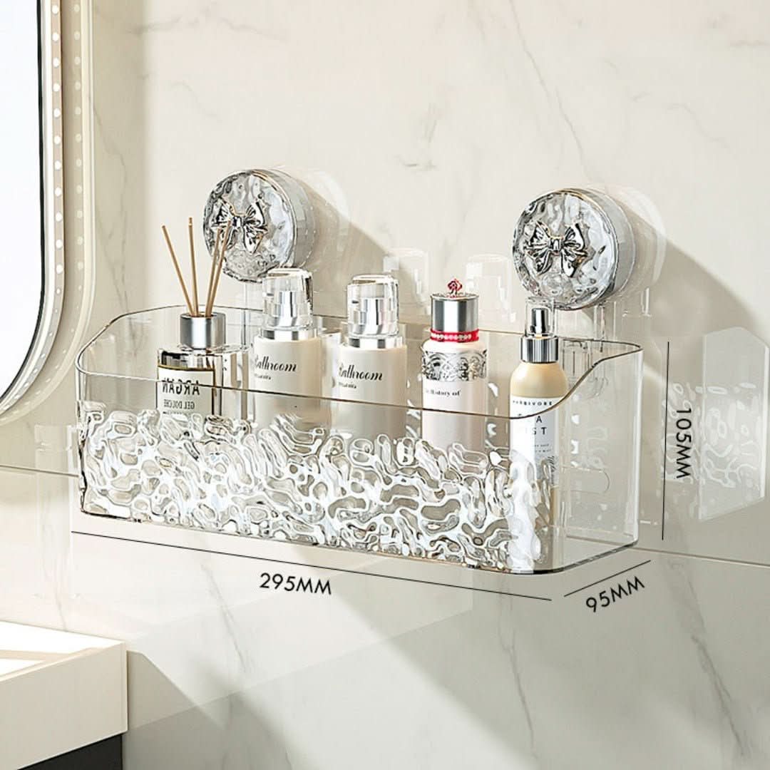 Pattern Hanging Tray | Light & Luxury Style Suction Cup Shelf