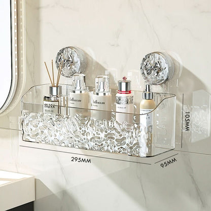 Pattern Hanging Tray | Light & Luxury Style Suction Cup Shelf