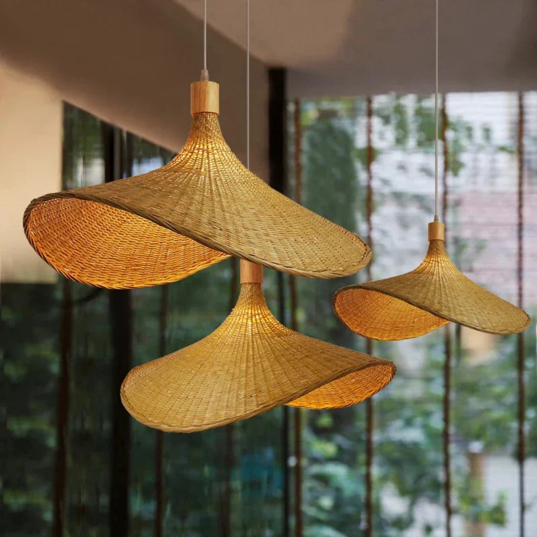 Woven Bamboo Pendant Light – BambooHaven