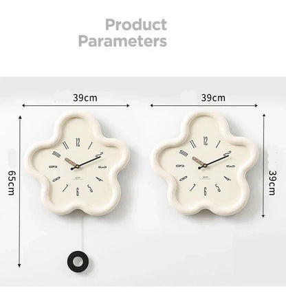 PetalTime - 3D Wall Clock - Silent Movement - Unique Design