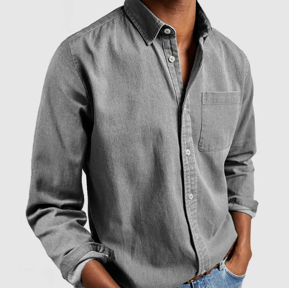 Peter | Chemise homme en coton et lin