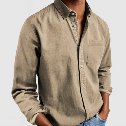 Peter | Chemise homme en coton et lin