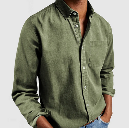 Peter | Chemise homme en coton et lin