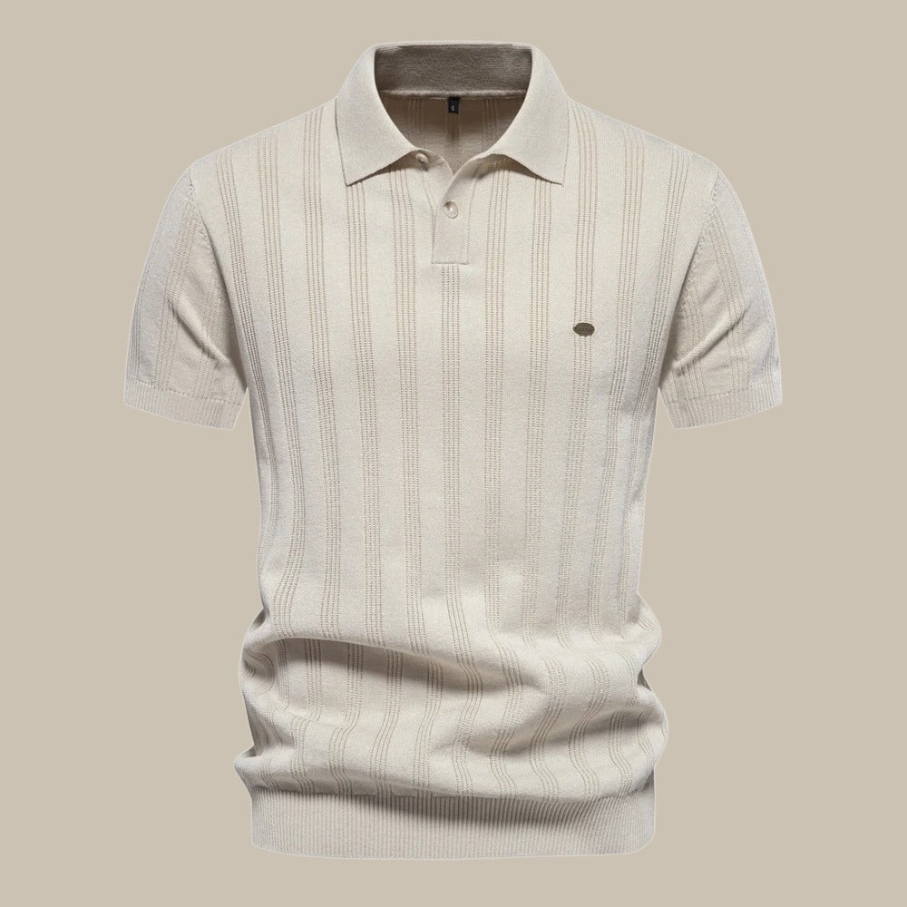 Peutrey | Polo en laine élégant à manches courtes