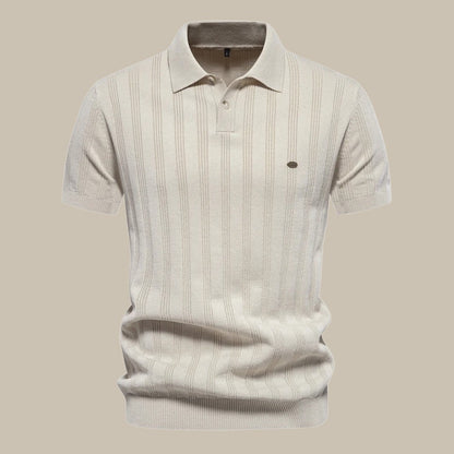 Peutrey | Polo en laine élégant à manches courtes