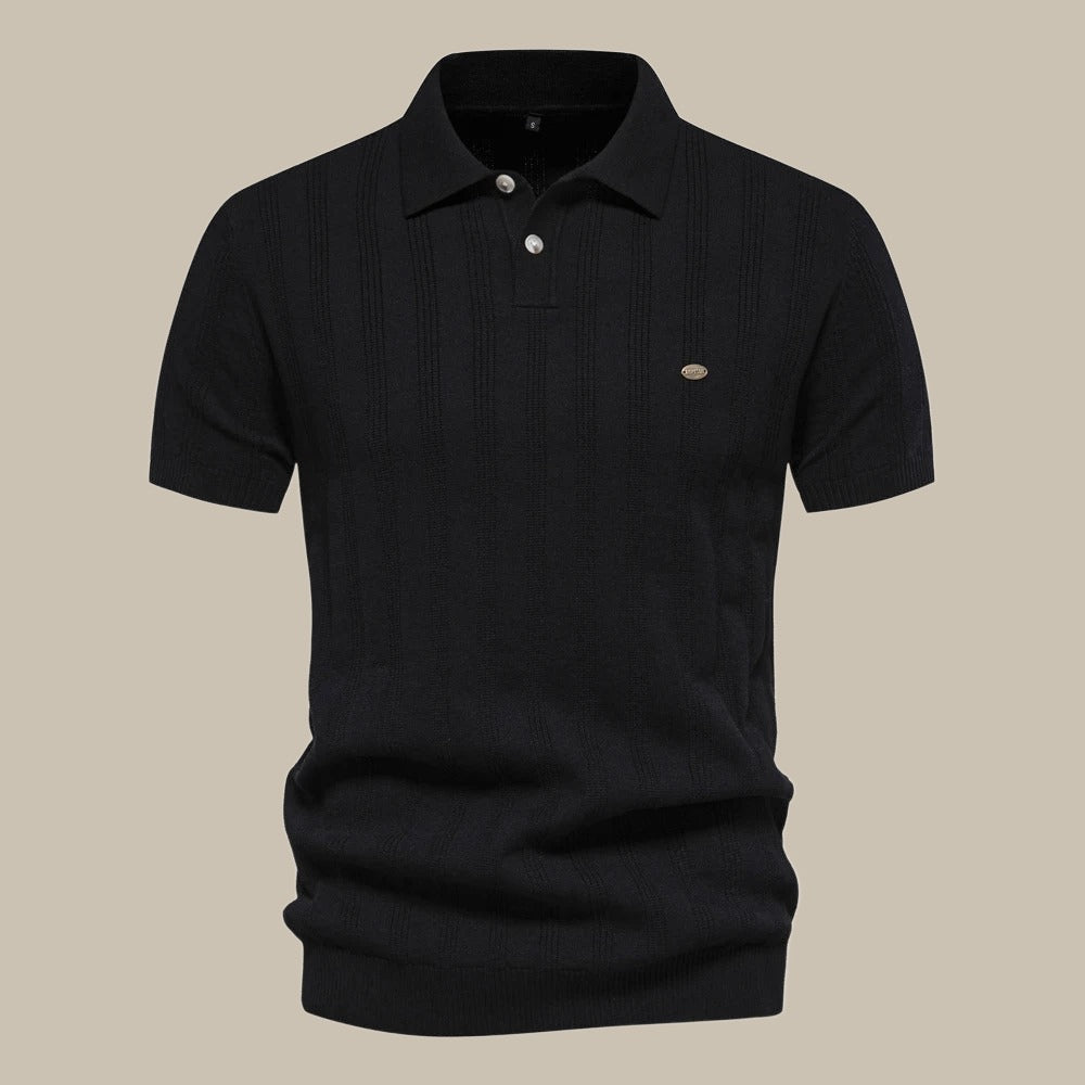 Peutrey | Polo en laine élégant à manches courtes