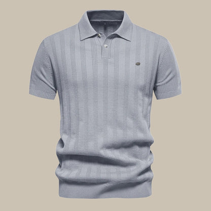 Peutrey | Polo en laine élégant à manches courtes