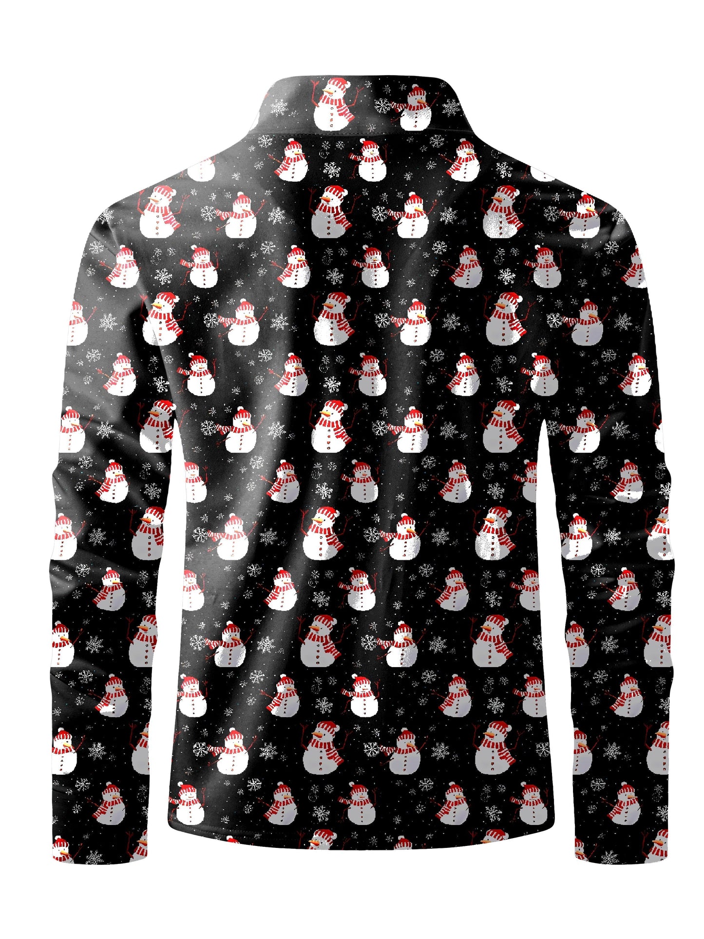 Pim | Chemise décontractée avec imprimé Père Noël et fermeture à boutons