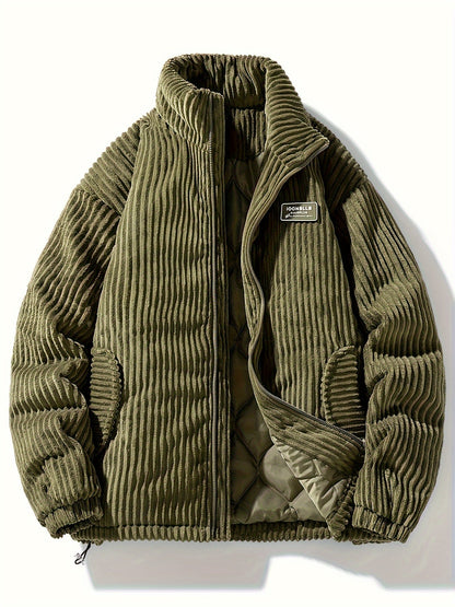 Pim | Veste d'hiver en velours côtelé au style décontracté