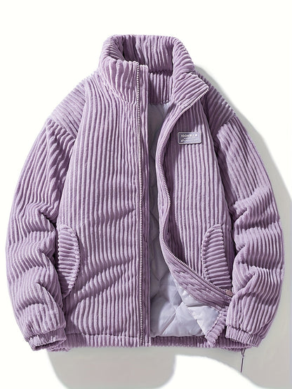 Pim | Veste d'hiver en velours côtelé au style décontracté