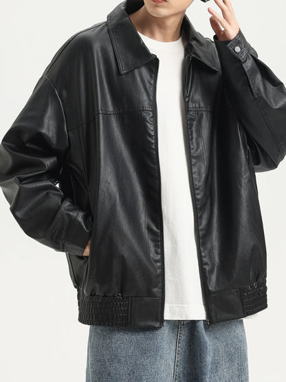 Pim | Veste pour homme en cuir PU robuste