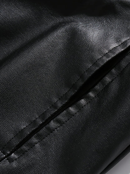 Pim | Veste pour homme en cuir PU robuste