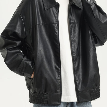 Pim | Veste pour homme en cuir PU robuste