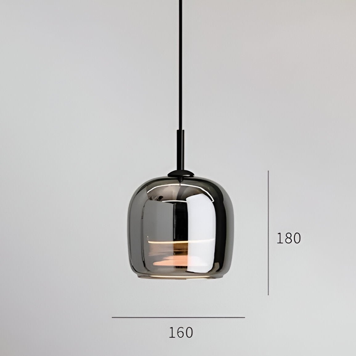 Luxusní LED závěs na dveře ze severského skla