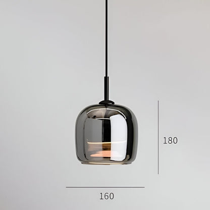 Luxusní LED závěs na dveře ze severského skla