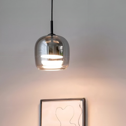 Luxusní LED závěs na dveře ze severského skla