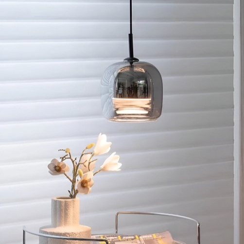 Luxusní LED závěs na dveře ze severského skla
