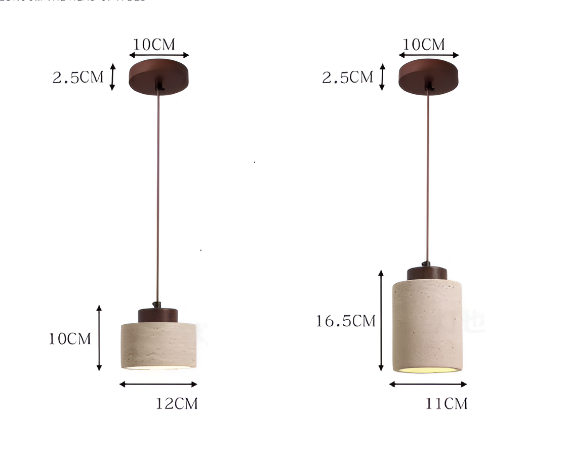 LED Pendant Lamp Travertine – Scandinavian & Retro Design