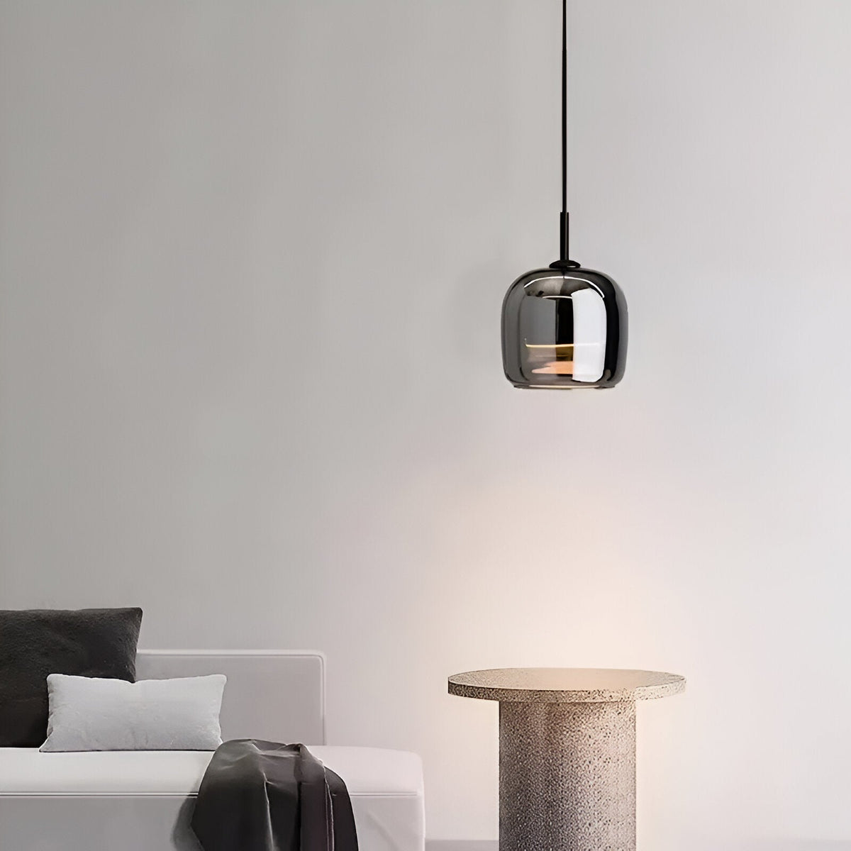 Luxusní LED závěs na dveře ze severského skla