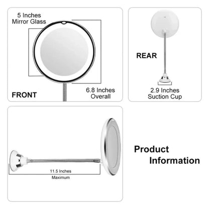 Wall Mirror | 10x Magnification & Illuminating