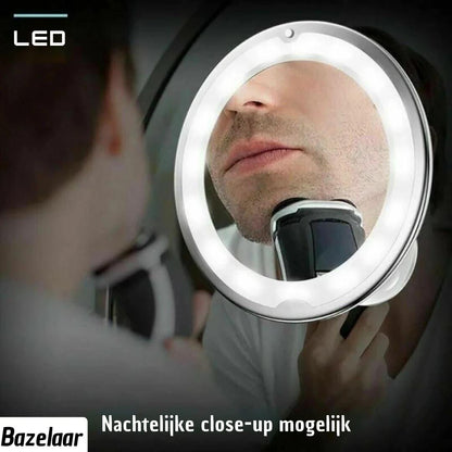 Wall Mirror | 10x Magnification & Illuminating