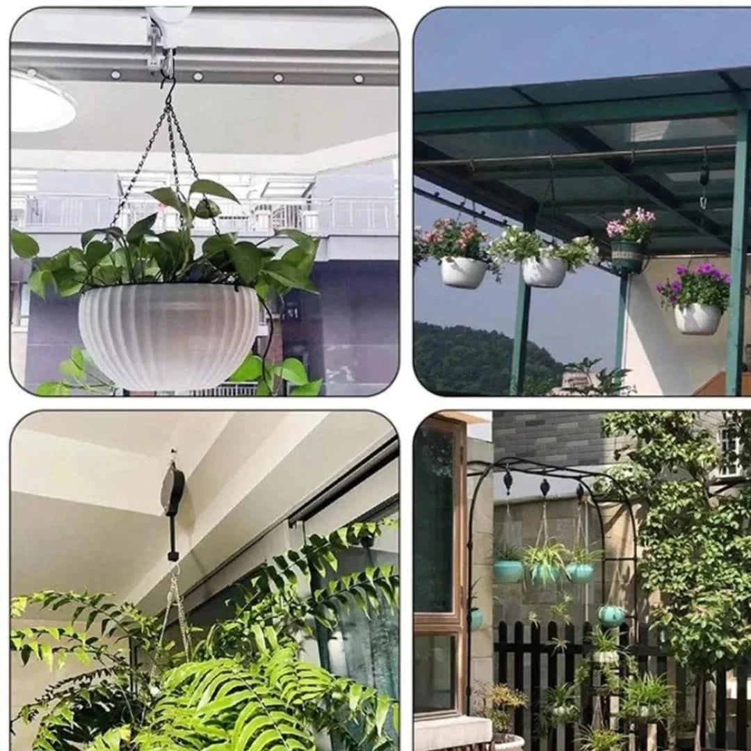Plant Pulley Set | Garden Baskets, Pots, Bird Feeders