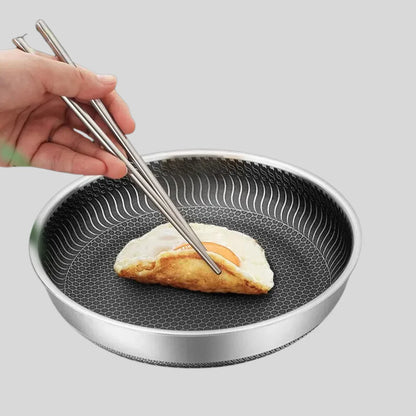 Premium Stainless Steel Wok - Non-Stick for Perfect Stir-Frying