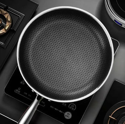 Premium Stainless Steel Wok - Non-Stick for Perfect Stir-Frying