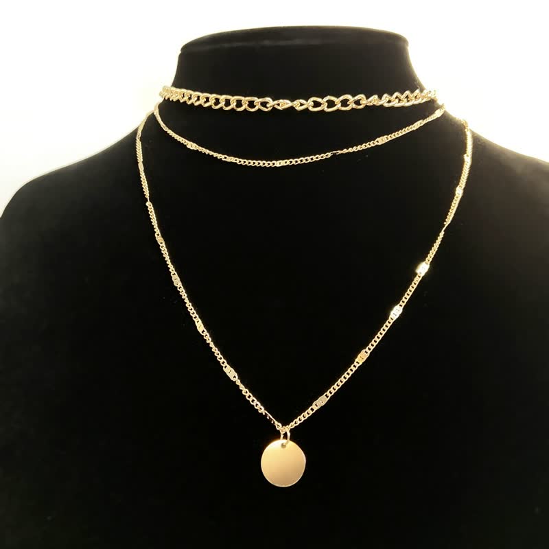 Gold-Coloured Necklace for Women
