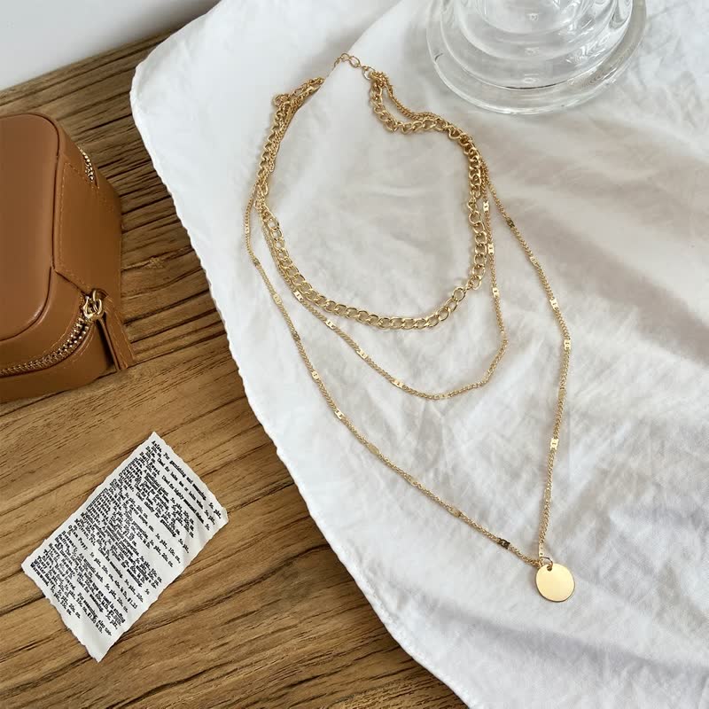 Gold-Coloured Necklace for Women