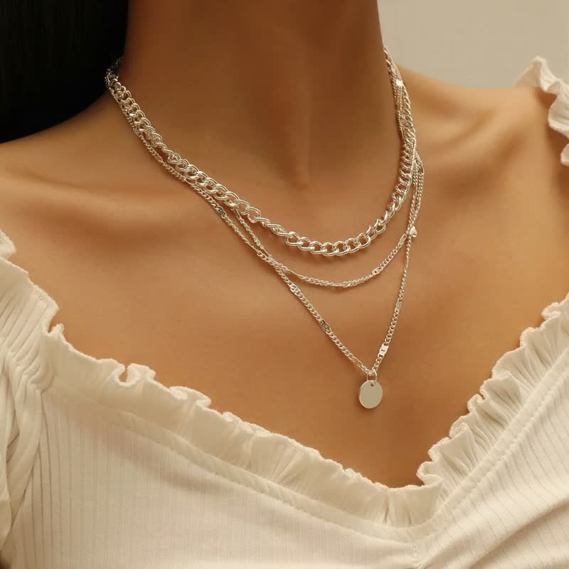 Gold-Coloured Necklace for Women