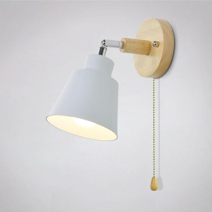 Lámpara de pared Collin giratoria con interruptor de cadena