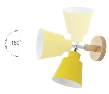 Lámpara de pared Collin giratoria con interruptor de cadena