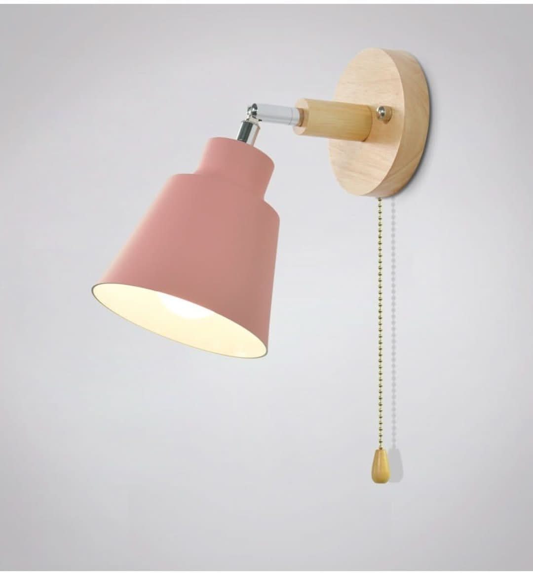 Lámpara de pared Collin giratoria con interruptor de cadena