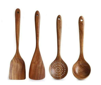 Set da cucina in legno naturale – Cucina sostenibile e raffinata