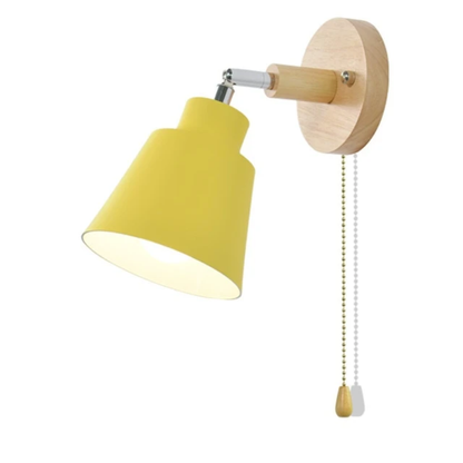 Lámpara de pared Collin giratoria con interruptor de cadena