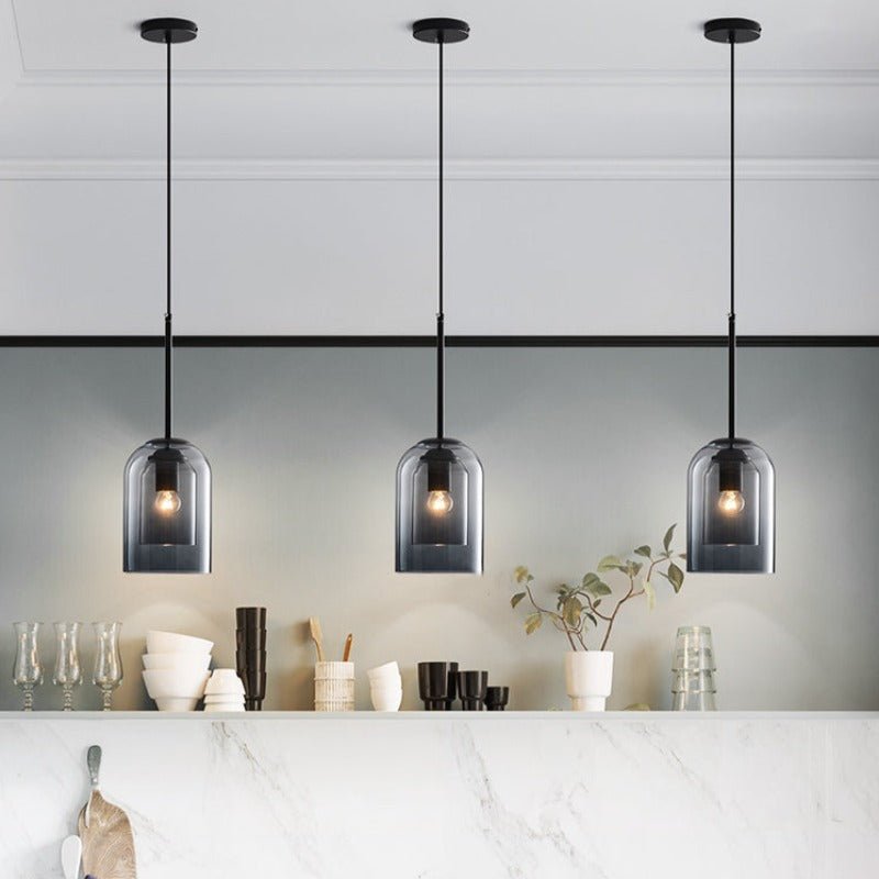 Retro Luxe Pendant Light Double Glass – Timeless & Stylish