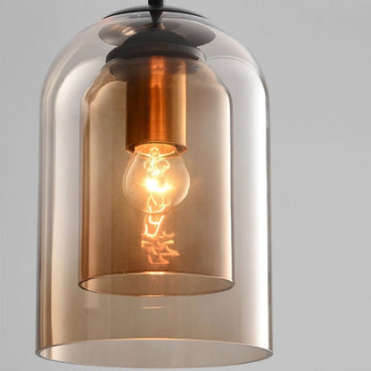 Retro Luxe Pendant Light Double Glass – Timeless & Stylish