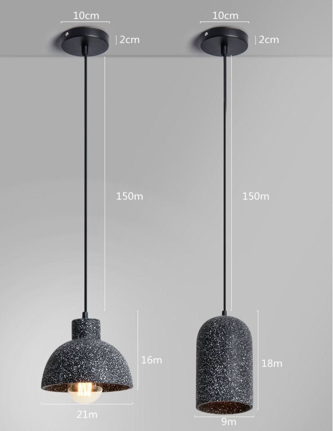 Lumina - Stijlvolle betonnen hanglampen