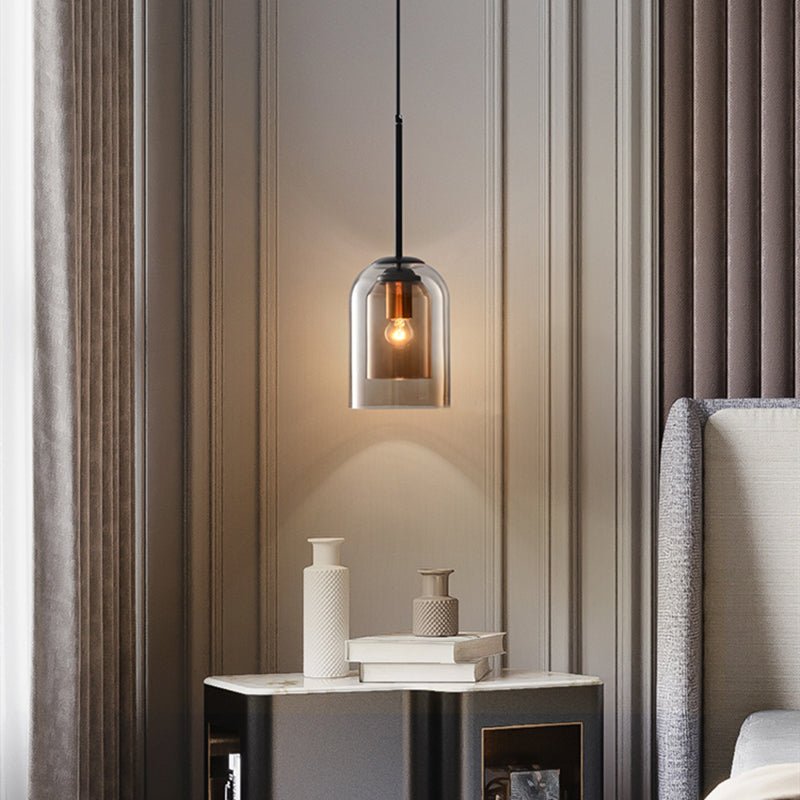 Retro Luxe Pendant Light Double Glass – Timeless & Stylish