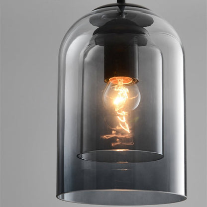 Retro Luxe Pendant Light Double Glass – Timeless & Stylish