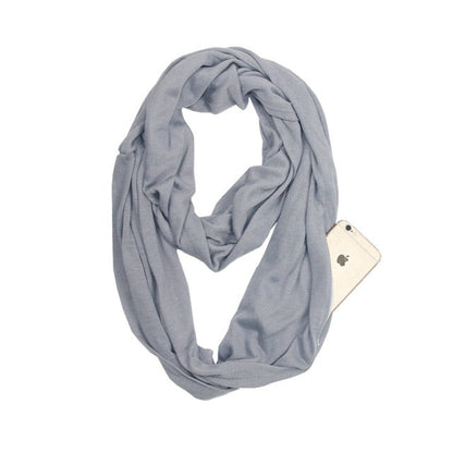 Infinity Scarf with Hidden Pocket – Style & Safety in One