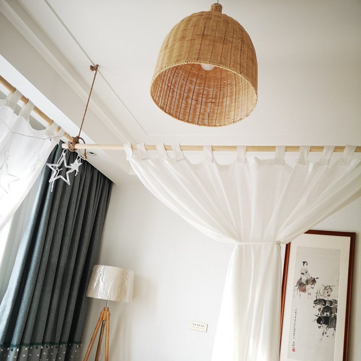 Nordische Rattan-Pendelleuchte – handgefertigt und umweltfreundlich